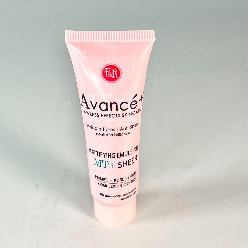 Avance Mattifying Emulsion MT + Sheer Primer Pore Refiner Travel .5 oz 15ml New